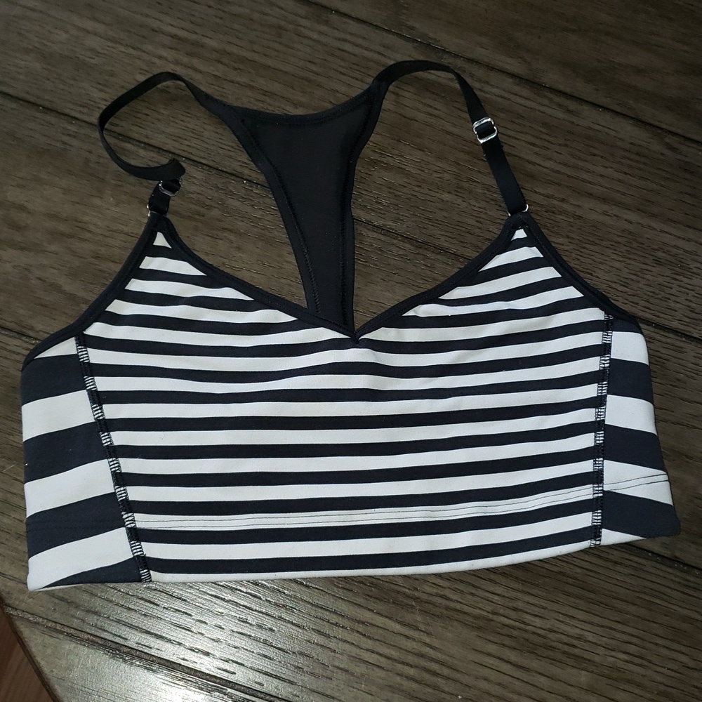 Victoria's Secret Sport Striped Racerback Sports Bra Small S